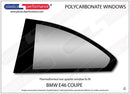 ポリカーボネート 左リアクォーターウインドウ｜BMW E46 3 Series - Coupe（1998〜2005年）