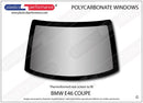ポリカーボネート リアウインドウ｜BMW E46 3 Series - Coupe（1998〜2005年）
