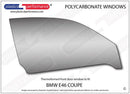 ポリカーボネート 右フロントドアウインドウ｜BMW E46 3 Series - Coupe（1998〜2005年）