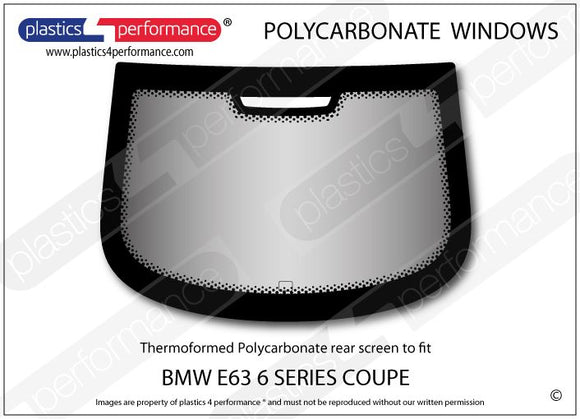 ポリカーボネート ウインドウキット｜BMW E63 6 Series - Coupe