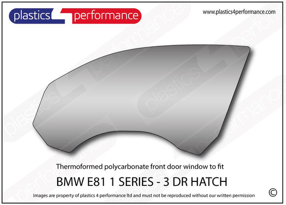 ポリカーボネート ウインドウキット｜BMW E81 1 SERIES - 3dr Hatchback（2007〜2012年）