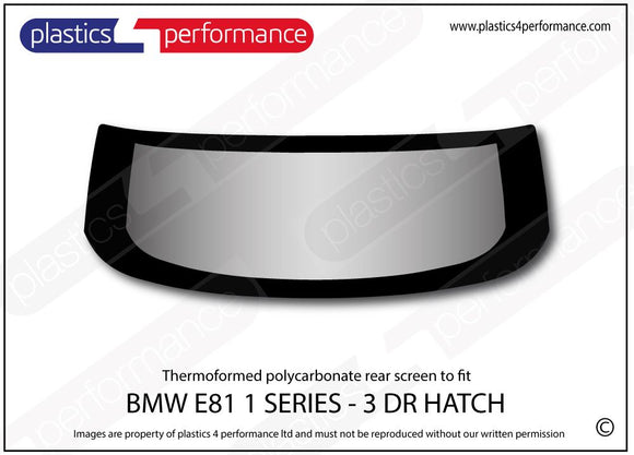 ポリカーボネート ウインドウキット｜BMW E81 1 SERIES - 3dr Hatchback（2007〜2012年）