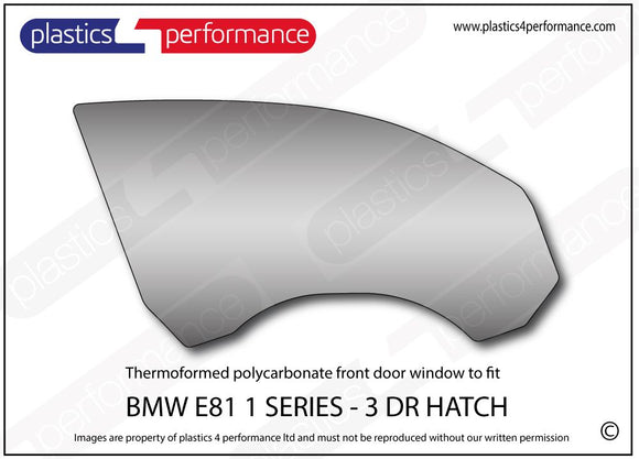 ポリカーボネート ウインドウキット｜BMW E81 1 SERIES - 3dr Hatchback（2007〜2012年）