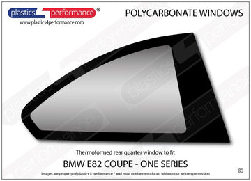 ポリカーボネート 右リアクォーターウインドウ｜BMW E82 1 SERIES - Coupe（2007〜2013年）