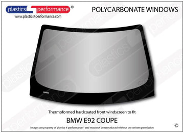 ポリカーボネート フロントウインドスクリーン｜BMW E92 3 Series/ M3 - Coupe（2006〜2013年）
