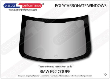 ポリカーボネート リアウインドウ｜BMW E92 3 Series/ M3 - Coupe（2006〜2013年）