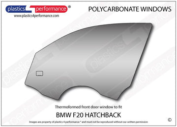 ポリカーボネート 左フロントドアウインドウ｜BMW F20 1 Series - 5dr Hatchback（2012〜2019年）