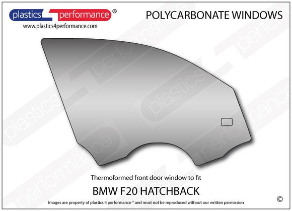 ポリカーボネート 右フロントドアウインドウ｜BMW F20 1 Series - 5dr Hatchback（2012〜2019年）