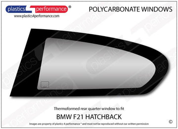 ポリカーボネート 左リアクォーターウインドウ｜BMW F21 1シリーズ 3ドアハッチバック（2012〜2019年）