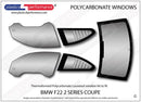 ポリカーボネート ルーバー付きウインドウキット｜BMW F22 2 Series - Coupe（2014〜2021年）
