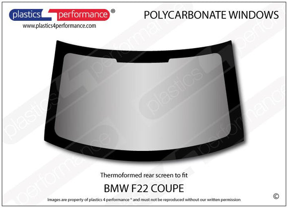 ポリカーボネート リアウインドウ｜BMW F22 2 Series - Coupe（2014〜2021年）