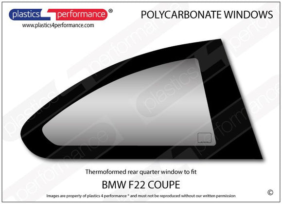 ポリカーボネート 右リアクォーターウインドウ｜BMW F22 2 Series - Coupe（2014〜2021年）