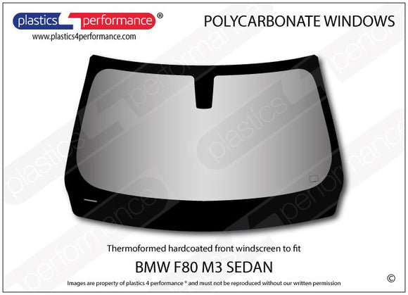 ポリカーボネート フロントウインドスクリーン｜BMW F80 M3 3 Series - Sedan（2014〜2019年）