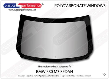 ポリカーボネート リアウインドウ｜BMW F80 M3 3 Series - Sedan（2014〜2019年）