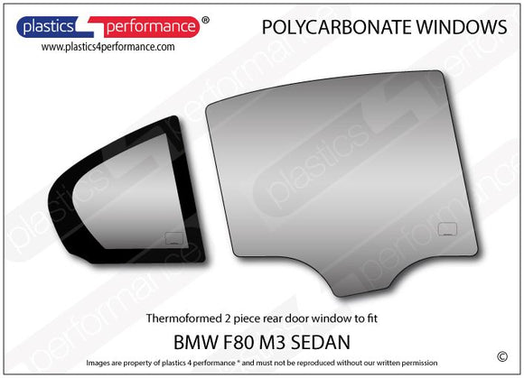 ポリカーボネート ウインドウキット｜BMW F80 M3 3 Series - Sedan（2014〜2019年）