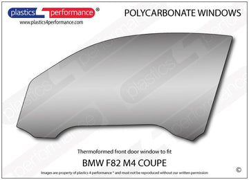 ポリカーボネート 左フロントドアウインドウ｜BMW F82 M4 4 Series - Coupe（2014〜2019年）