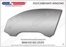 ポリカーボネート 左フロントドアウインドウ｜BMW F87 2 Series M2 - Coupe（2016〜2021年）