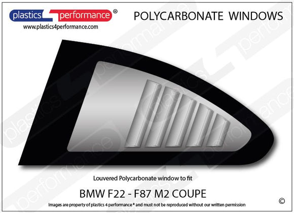ポリカーボネート ルーバー付きウインドウキット｜BMW F87 2 Series M2 - Coupe（2016〜2021年）