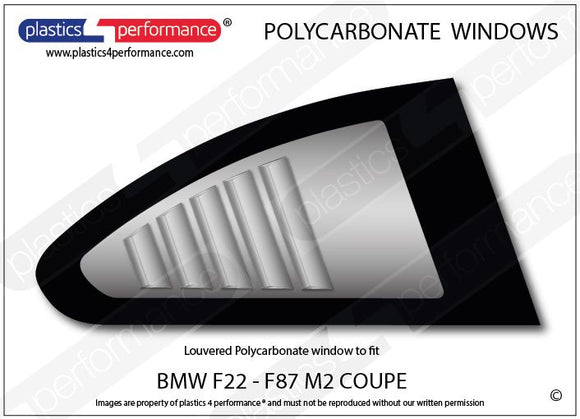 ポリカーボネート ルーバー付きウインドウキット｜BMW F87 2 Series M2 - Coupe（2016〜2021年）