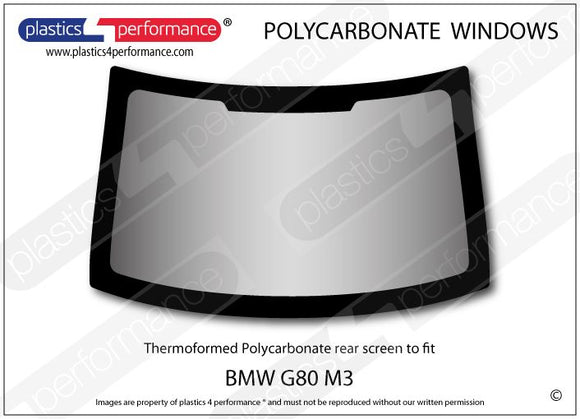 ポリカーボネート リアウインドウ｜BMW G80 M3 - Sedan（2019年〜現在）