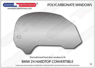 ポリカーボネート 右フロントドアウインドウ｜BMW Z4 E85 - Roadster（2003〜2008年）