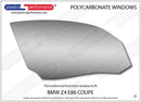 ポリカーボネート 右フロントドアウインドウ｜BMW Z4 E86 - Coupe（2006〜2008年）