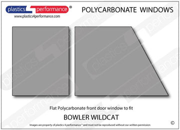 ポリカーボネート 右フロントドアウインドウ｜Bowler Wildcat