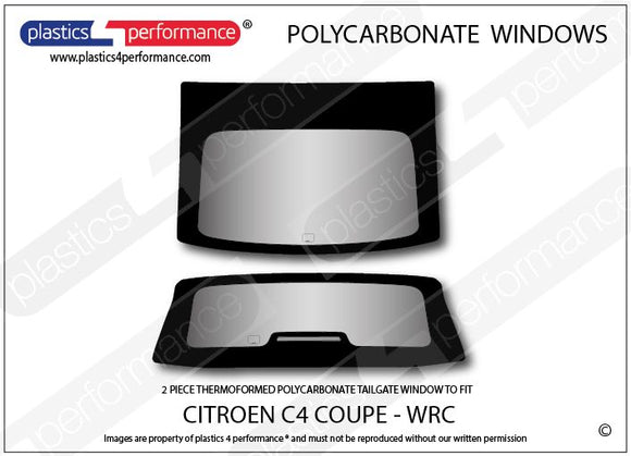 ポリカーボネート リアウインドウ｜Citroën C4 WRC