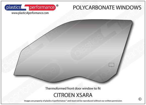 ポリカーボネート 左フロントドアウインドウ｜Citroën Xsara