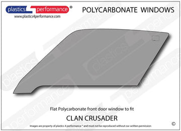 ポリカーボネート 左フロントドアウインドウ｜Clan Crusader