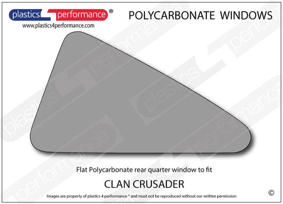 ポリカーボネート 左リアクォーターウインドウ｜Clan Crusader