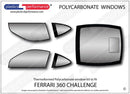 ポリカーボネート ウインドウキット｜Ferrari 360 Challenge