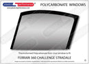 ポリカーボネート 左フロントドアウインドウ｜Ferrari 360 Challenge Stradale