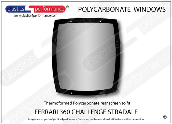 ポリカーボネート リアウインドウ｜Ferrari 360 Challenge Stradale