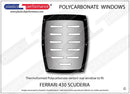 ポリカーボネート リアウインドウ｜Ferrari 430 Scuderia