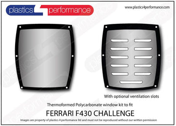 ポリカーボネート リアウインドウ｜Ferrari F430 Challenge