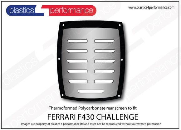ポリカーボネート ウインドウキット｜Ferrari F430 Challenge