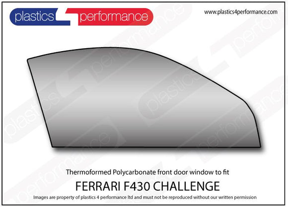 ポリカーボネート ウインドウキット｜Ferrari F430 Challenge