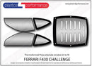 ポリカーボネート ウインドウキット｜Ferrari F430 Challenge