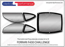 ポリカーボネート ウインドウキット｜Ferrari F430 Challenge