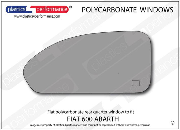 ポリカーボネート 左リアクォーターウインドウ｜Fiat 600