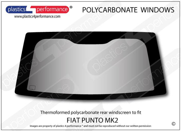 ポリカーボネート リアウインドウ｜Fiat Punto MK2