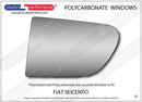 ポリカーボネート 左リアクォーターウインドウ｜Fiat Seicento
