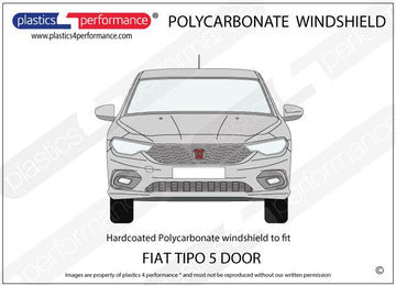 ポリカーボネート フロントウインドスクリーン｜Fiat Tipo - 5dr Hatchback