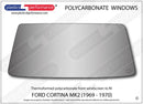 ポリカーボネート フロントウインドスクリーン｜Ford Cortina MK2（1966〜1970年） 2