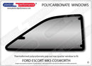 ポリカーボネート ウインドウキット｜Ford Escort MK5/ Cosworth（1990〜1997年） 9