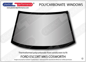 ポリカーボネート フロントウインドスクリーン｜Ford Escort MK5/ Cosworth（1990〜1997年） 1