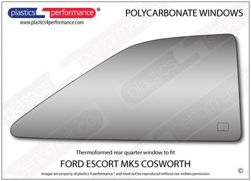 ポリカーボネート 右リアクォーターウインドウ｜Ford Escort MK5/ Cosworth（1990〜1997年） 1