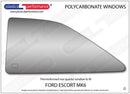 ポリカーボネート 左リアクォーターウインドウ｜Ford Escort MK6（1995〜2002年） 1