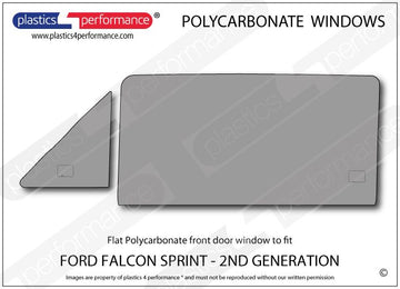 ポリカーボネート 左フロントドアウインドウ｜Ford Falcon Sprint - 2nd Generation 1
